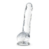 Blush Novelties Naturally Yours 8in Diamond Crystalline Dildo - Model NY-8DCD - For Sensual Pleasure - Gender-Neutral - G-Spot and Prostate Stimulation - Crystal Clear