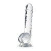 Blush Novelties Naturally Yours 8in Diamond Crystalline Dildo - Model NY-8DCD - For Sensual Pleasure - Gender-Neutral - G-Spot and Prostate Stimulation - Crystal Clear