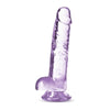 Blush Novelties Naturally Yours 7in Amethyst Crystalline Dildo - Model N7A-CD-001 - Female Pleasure Toy - Lavender