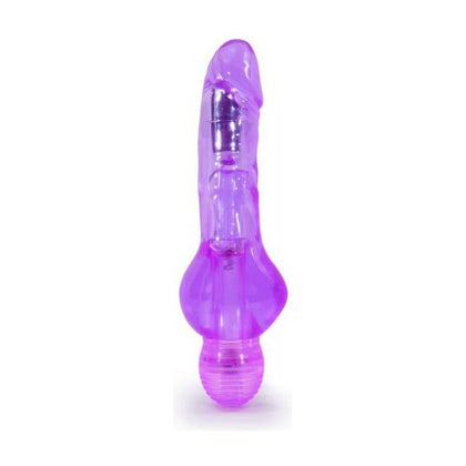 Introducing the PleasureCo Mr. Right Now Purple Vibrating Penis - Model PRC-5001: The Ultimate Pleasure Companion for All Genders and Sensations - Adult Naughty Store