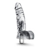 Naturally Yours Vibrating Ding Dong Clear Realistic Dildo - Model ND-3X5G - Unisex Pleasure Toy for Intense Stimulation - Clear