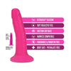 Blush Novelties Neo Elite 6in Dual Density Cock with Balls - The Sensationally Realistic Neon Pink Silicone Dildo for Unforgettable Pleasure - Adult Naughty Store