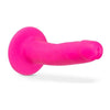 Blush Novelties Neo Elite 6in Dual Density Cock with Balls - The Sensationally Realistic Neon Pink Silicone Dildo for Unforgettable Pleasure - Adult Naughty Store