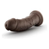 Blush Novelties Au Naturel 8-Inch Suction Cup Dildo - Sensa Feel Dual Density Brown Toy for Sensual Pleasure