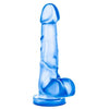 Blush Novelties Sweet N Hard #4 Blue Realistic Dildo - Pleasure for All Genders in a Perfectly Sized Package