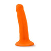 Blush Novelties Neo Dual Density 6 inches Cock Neon Orange Dildo - Realistic Sensations for Intense Pleasure