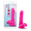 Blush Novelties Au Naturel Bold Delight DN-6BD-PNK 6-Inch Pink Realistic Dildo for Women - Sensa Feel Dual Density Technology - Adult Naughty Store