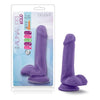 Blush Novelties Au Naturel Bold Delight 6-Inch Purple Realistic Dildo for Intense Pleasure - Adult Naughty Store