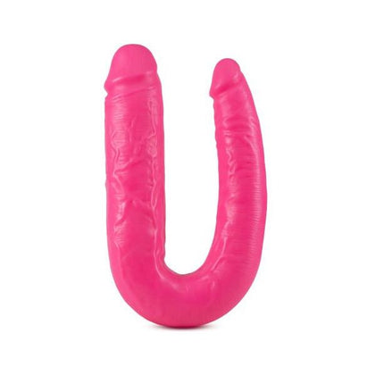 Blush Novelties Big As Fuk 18 Inches Double Headed Cock Pink - The Ultimate Dual Pleasure Toy for Adventurous Couples