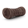 Blush Novelties Hot Chocolate Brianna Brown Vibrating Vagina Stroker - Model BRC-500 - Female Pleasure Toy - Realistic Textures - Brown