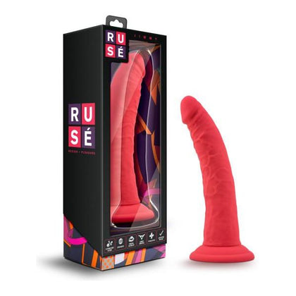 Blush Novelties Ruse Jimmy Cerise Red Realistic Dildo - Model RJD-7501 - Unisex Pleasure Toy for G-spot and Prostate Stimulation