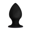 Blush Novelties Anal Adventures Platinum Silicone Stout Anal Plug Medium Black - Model AASAPM-BLK - Adult Naughty Store