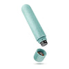 Blush Novelties Gaia Eco Bullet Vibrator Aqua Blue - Biodegradable, Powerful, and Sustainable Pleasure Toy - Adult Naughty Store