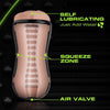 Blush Novelties M For Men Soft & Wet Self Lubricating Stroker Cup - Vanilla Pleasure Pussy Stroker - Model SWSC-001 - Men's Masturbator for Intense Shaft Massage - Beige - Adult Naughty Store