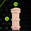 Blush Novelties M For Men Soft & Wet Self Lubricating Stroker Cup - Vanilla Pleasure Pussy Stroker - Model SWSC-001 - Men's Masturbator for Intense Shaft Massage - Beige