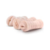 Blush Novelties M For Men 3 Pack Vibrating Self Lubricating Stroker Sleeve Kit - Model X5-Beige - Male Pleasure - Anal, Vaginal, and Blow Job Lips - Adult Naughty Store