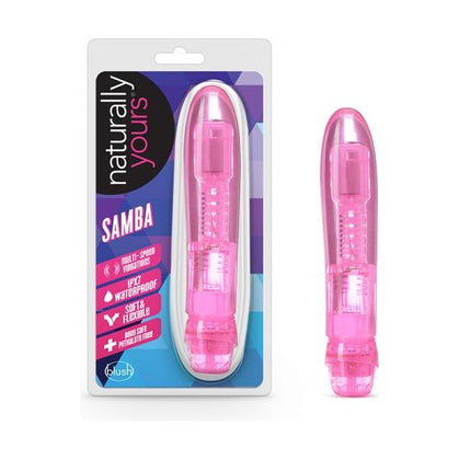 Blush Novelties Naturally Yours Samba Pink Vibrating G-Spot Massager - Model NY-SAMBA01 - Women's Pleasure Toy - Pink