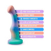 Avant Opal Dreams Aqua Silicone G-Spot/P-Spot Dildo - Model BN88370 - Unisex Pleasure - Blue - Adult Naughty Store