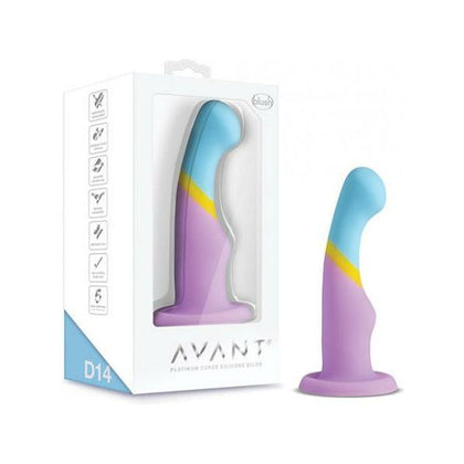Avant D14 Heart Of Gold Silicone Dildo - Artisanal Pleasure for G-Spot and Prostate Stimulation - Gold