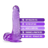 Blush Novelties B Yours Plus Ram N' Jam Purple Realistic Dildo - Model RNJ-2022 - Unisex Pleasure Toy