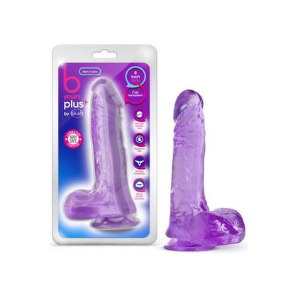 Blush Novelties B Yours Plus Ram N' Jam Purple Realistic Dildo - Model RNJ-2022 - Unisex Pleasure Toy