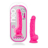 Blush Novelties Neo 7.5 Inches Dual Density Cock with Balls - Model N7DPNK - Realistic Dildo for Sensational Pleasure - Neon Pink - Adult Naughty Store