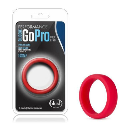 Blush Novelties Performance Silicone Go Pro Cock Ring Red - Premium Comfort for Enhanced Pleasure - Adult Naughty Store