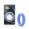 Blush Novelties Performance Silicone Glo Pro Cock Ring Blue Glow - Model X1 - Male - Enhances Pleasure and Stamina - Vibrant Blue