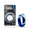 Blush Novelties Performance Silicone Camo Cock Ring Blue Camouflage - Model PSCRC-001 - Male - Enhances Pleasure - Blue - Adult Naughty Store