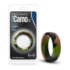 Blush Novelties Performance Silicone Camo Cock Ring - Model X1 Green Camouflage - Male Pleasure Toy - Adult Naughty Store