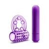 Play With Me The Player Vibrating Double Strap Cock Ring Purple - Powerful Pleasure for Couples and Solo Play - Adult Naughty Store