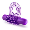 Play With Me The Player Vibrating Double Strap Cock Ring Purple - Powerful Pleasure for Couples and Solo Play - Adult Naughty Store