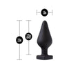 Blush Novelties Temptasia Spank Me Butt Plug Black - Model TS-001 - Unisex Anal Pleasure - Adult Naughty Store