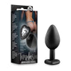 Temptasia Bling Plug Small Black - Elegant Heart-Shaped Silicone Anal Plug for Gentle Pleasure (Model No. TP-001) - Adult Naughty Store