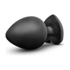 Blush Novelties Temptasia Bling Plug Large Black - Model TBP-01: Unisex Anal Pleasure in Stunning Obsidian - Adult Naughty Store