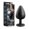 Blush Novelties Temptasia Bling Plug Large Black - Model TBP-01: Unisex Anal Pleasure in Stunning Obsidian - Adult Naughty Store