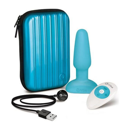 B-Vibe Rimming Plug Teal Blue - Premium Silicone Anal Pleasure Toy for Intense Stimulation