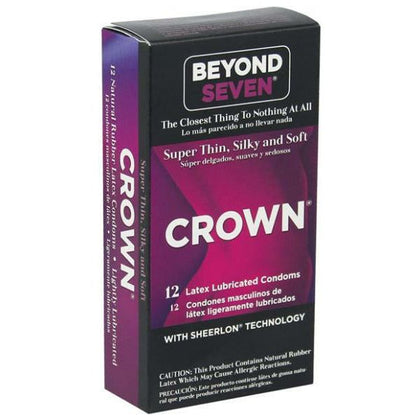 Crown Super Thin Sensitive Latex Condoms 12 Pack - The Ultimate Pleasure Enhancer for Intimate Moments