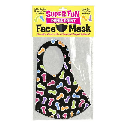 Little Genie Super Fun Penis Mask - Risque Novelty Polyester/Jersey Knit Blend Barrier Mask for All Genders - One Size Fits Most
