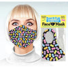 Little Genie Super Fun Boobie Print Mask - Playful Polyester/Jersey Knit Blend Face Mask for Adults - One Size Fits Most - Adult Naughty Store