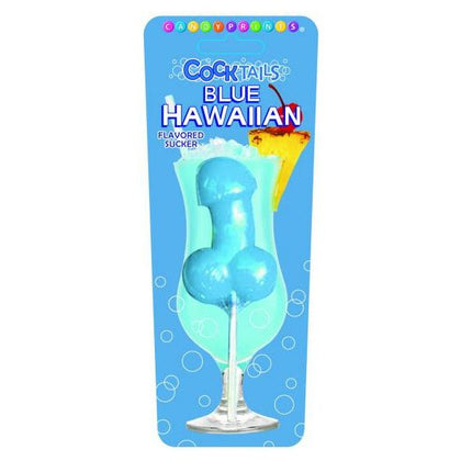 Candy Prints Cocktails Sucker Blue Hawaiian - Exquisite Penis-Shaped Candy Lollipop for Sensual Pleasure (Model: CP-CS-BH01)