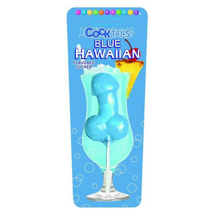 Candy Prints Cocktails Sucker Blue Hawaiian - Exquisite Penis-Shaped Candy Lollipop for Sensual Pleasure (Model: CP-CS-BH01) - Adult Naughty Store