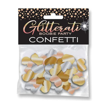 Candyprints Glitterati Boobie Confetti - Fun Metallic Breast-Shaped Party Decor for Bachelor, Bachelorette, and Breast Augmentation Celebrations