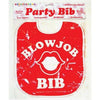 Candy Prints Blow Job Bib - Oral Pleasure Party Bib for Adults - Model BJ-001 - Unisex - Pleasure Enhancing Accessory - Red - Adult Naughty Store