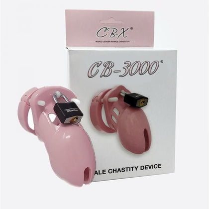 CB-3000 Male Chastity Device Solid Pink 3.25
