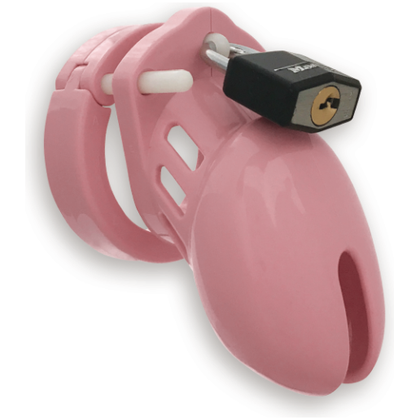 CB-6000S Pink Finish Male Chastity Device Kit: Complete Package for Intimate Control and Comfort