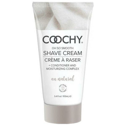 Classic Erotica Coochy Shave Cream - Au Natural Fragrance Free Formula - Smooth Shaving Experience for All Genders - Conditioning and Moisturizing Complex - 3.4oz Tube