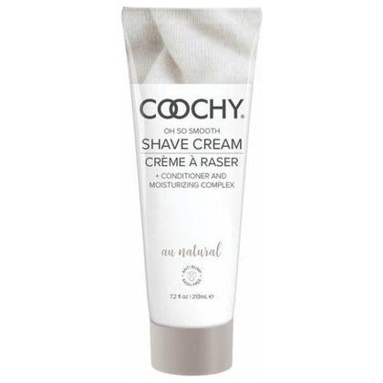 Classic Erotica Coochy Shave Cream - Au Natural - Fragrance Free - 7.2 fl oz - Conditioning and Moisturizing Complex - Razor Glide - Skin Protection