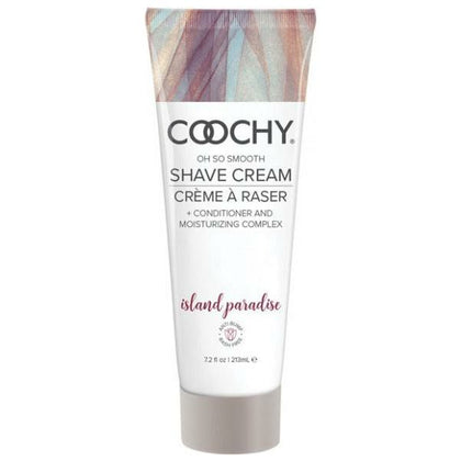 Classic Erotica Coochy Shave Cream Island Paradise 7.2oz - Smooth Glide Moisturizing Shaving Cream for Intimate Areas - Acai Berries and Mangosteen Infused - Made in the USA