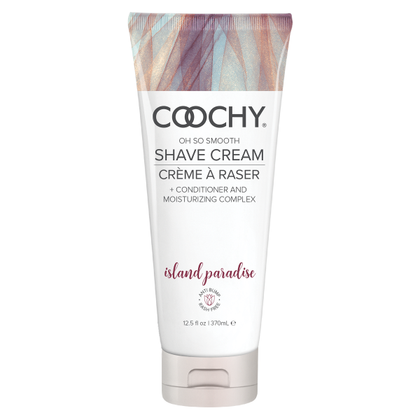 Classic Erotica Coochy Shave Cream Island Paradise 12.5oz - A Sensual Oasis for Effortless Intimacy